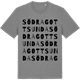 Mid Heather Gray t-shirt med Södra Gottsunda ordlek t-shirt