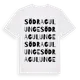 White t-shirt med Södra Gulunge ordlek t-shirt