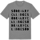 Mid Heather Gray t-shirt med Södra Krycklinge ordlek t-shirt