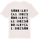 Vintage White t-shirt med Södra Krycklinge ordlek t-shirt