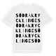Södra Krycklinge ordlek t-shirt