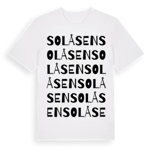 Solåsen ordlek t-shirt – ekologisk bomull t-shirt från Pinshirt