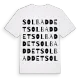 Solbaddet ordlek t-shirt