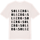Vintage White t-shirt med Solberga ordlek t-shirt