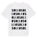 White t-shirt med Solbo ordlek t-shirt