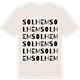 Vintage White t-shirt med Solhem ordlek t-shirt