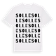 White t-shirt med Solle ordlek t-shirt