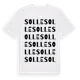 White t-shirt med Solle ordlek t-shirt