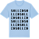 Blue Soul t-shirt med Solled ordlek t-shirt
