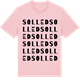 Pink Cotton t-shirt med Solled ordlek t-shirt