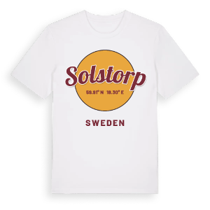 Solstorp cirkel t-shirt – ekologisk bomull t-shirt från Pinshirt