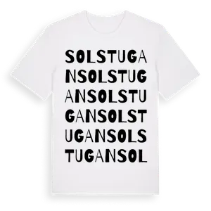 Solstugan ordlek t-shirt – ekologisk bomull t-shirt från Pinshirt
