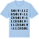Blue Soul t-shirt med Solvallen ordlek t-shirt