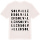 Vintage White t-shirt med Solvallen ordlek t-shirt