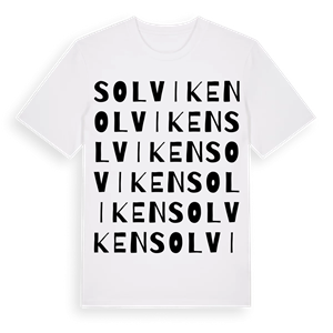 Solviken ordlek t-shirt – ekologisk bomull t-shirt från Pinshirt