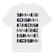 White t-shirt med Sommarängen ordlek t-shirt