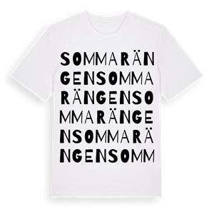 Sommarängen ordlek t-shirt – ekologisk bomull t-shirt från Pinshirt