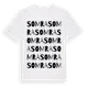 White t-shirt med Somra ordlek t-shirt
