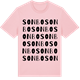 Pink Cotton t-shirt med Sonbo ordlek t-shirt
