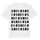 White t-shirt med Sonbo ordlek t-shirt