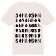 Vintage White t-shirt med Sonbo ordlek t-shirt