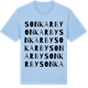 Blue Soul t-shirt med Sonkarby ordlek t-shirt