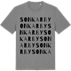 Mid Heather Gray t-shirt med Sonkarby ordlek t-shirt
