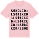 Pink Cotton t-shirt med Sör Ekedal ordlek t-shirt