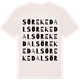 Vintage White t-shirt med Sör Ekedal ordlek t-shirt