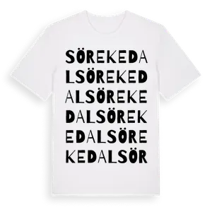 Sör Ekedal ordlek t-shirt – ekologisk bomull t-shirt från Pinshirt