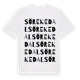 White t-shirt med Sör Ekedal ordlek t-shirt