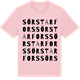 Pink Cotton t-shirt med Sör Starfors ordlek t-shirt