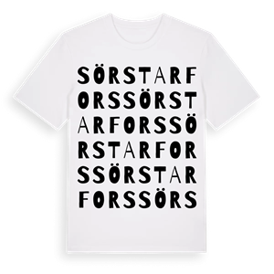 Sör Starfors ordlek t-shirt – ekologisk bomull t-shirt från Pinshirt