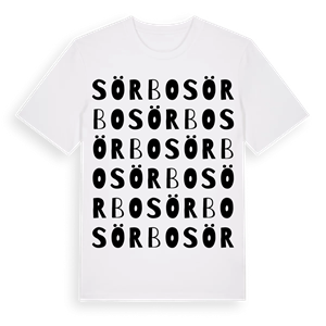 Sörbo ordlek t-shirt – ekologisk bomull t-shirt från Pinshirt