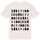 Vintage White t-shirt med Sörbyudden ordlek t-shirt
