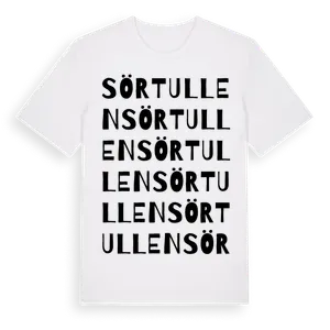 Sörtullen ordlek t-shirt – ekologisk bomull t-shirt från Pinshirt