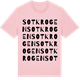 Pink Cotton t-shirt med Sotkrogen ordlek t-shirt