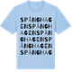 Blue Soul t-shirt med Spånghagen ordlek t-shirt