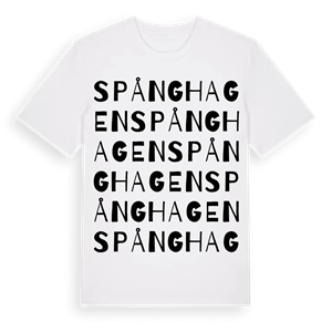 Spånghagen ordlek t-shirt – ekologisk bomull t-shirt från Pinshirt