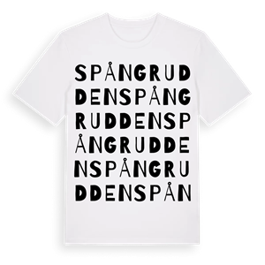 Spångrudden ordlek t-shirt – ekologisk bomull t-shirt från Pinshirt