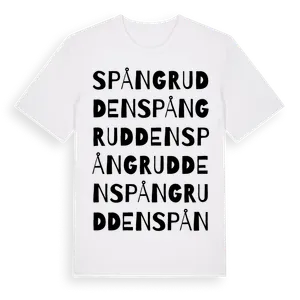 Spångrudden ordlek t-shirt – ekologisk bomull t-shirt från Pinshirt