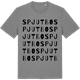 Mid Heather Gray t-shirt med Spjutbo ordlek t-shirt