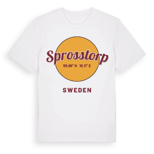 Sprosstorp cirkel t-shirt – ekologisk bomull t-shirt från Pinshirt