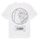 White t-shirt med Stabby t-shirt