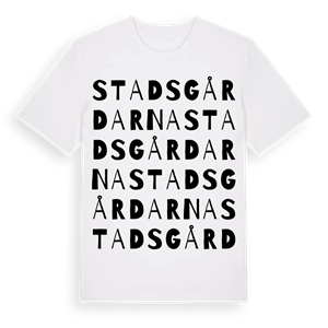 Stadsgårdarna ordlek t-shirt – ekologisk bomull t-shirt från Pinshirt