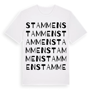 Stammen ordlek t-shirt – ekologisk bomull t-shirt från Pinshirt