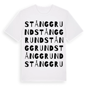 Stånggrund ordlek t-shirt – ekologisk bomull t-shirt från Pinshirt