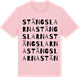 Pink Cotton t-shirt med Stängslarna ordlek t-shirt