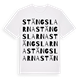 White t-shirt med Stängslarna ordlek t-shirt