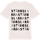Vintage White t-shirt med Stängslarna ordlek t-shirt
